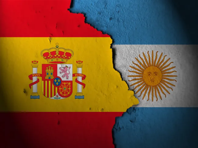 spanish and argentina flag